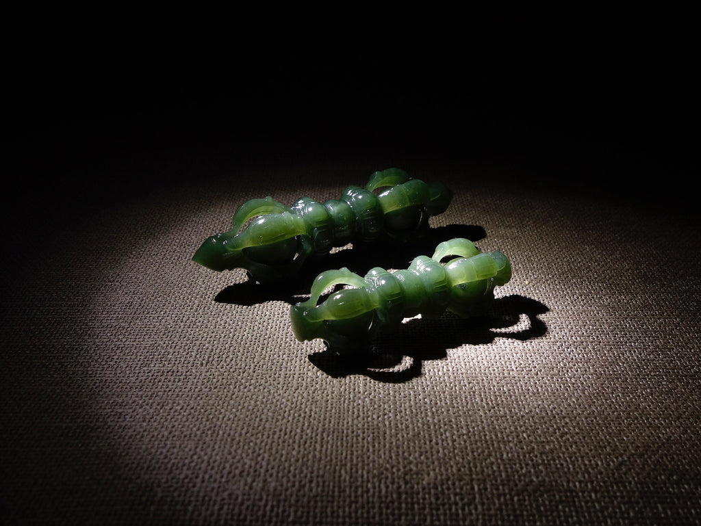 Green Jade Vajra Pendant