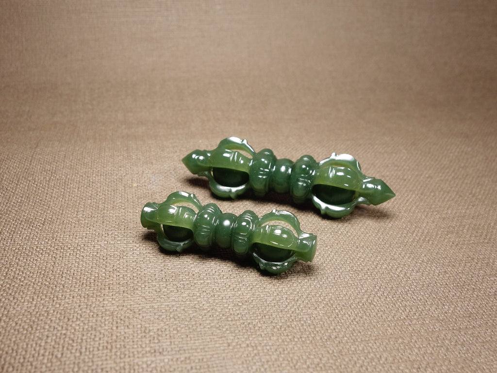 Green Jade Vajra Pendant