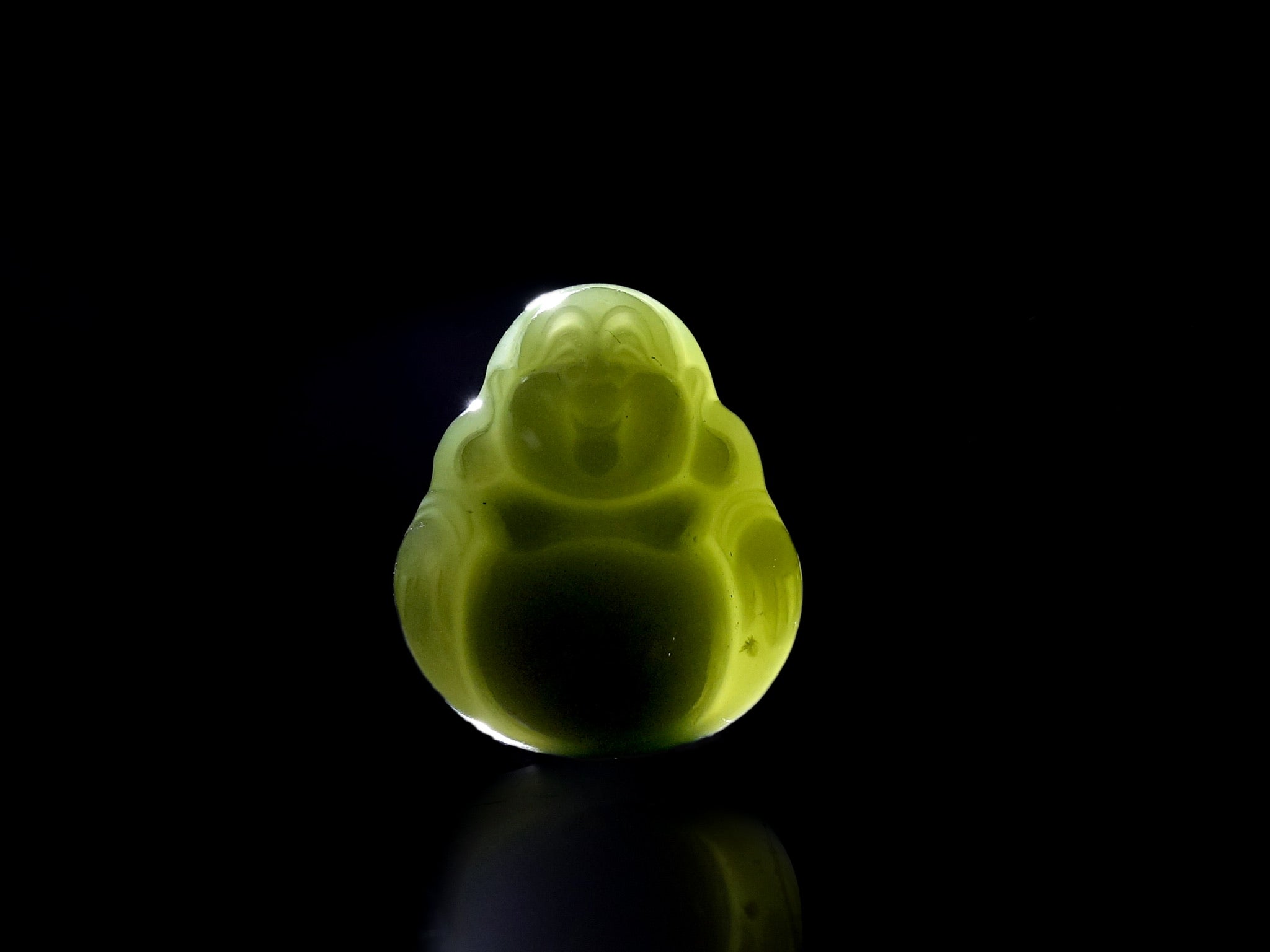 Colgante de Buda de Jade Verde