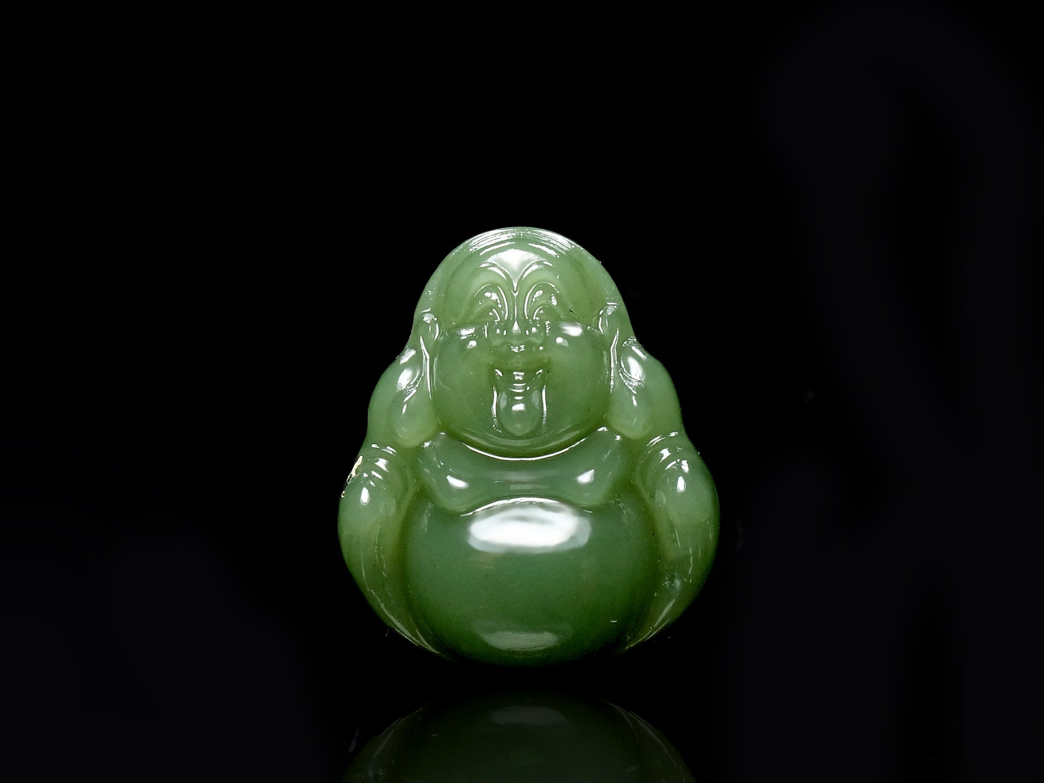 Colgante de Buda de Jade Verde