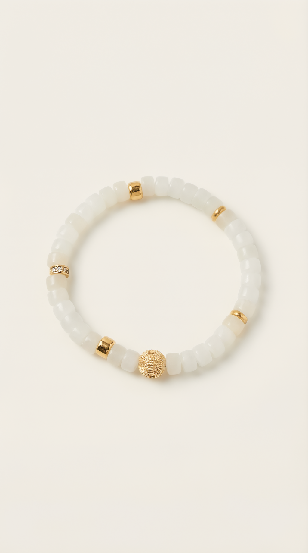 White jade bracelet by Wendy Jewellery